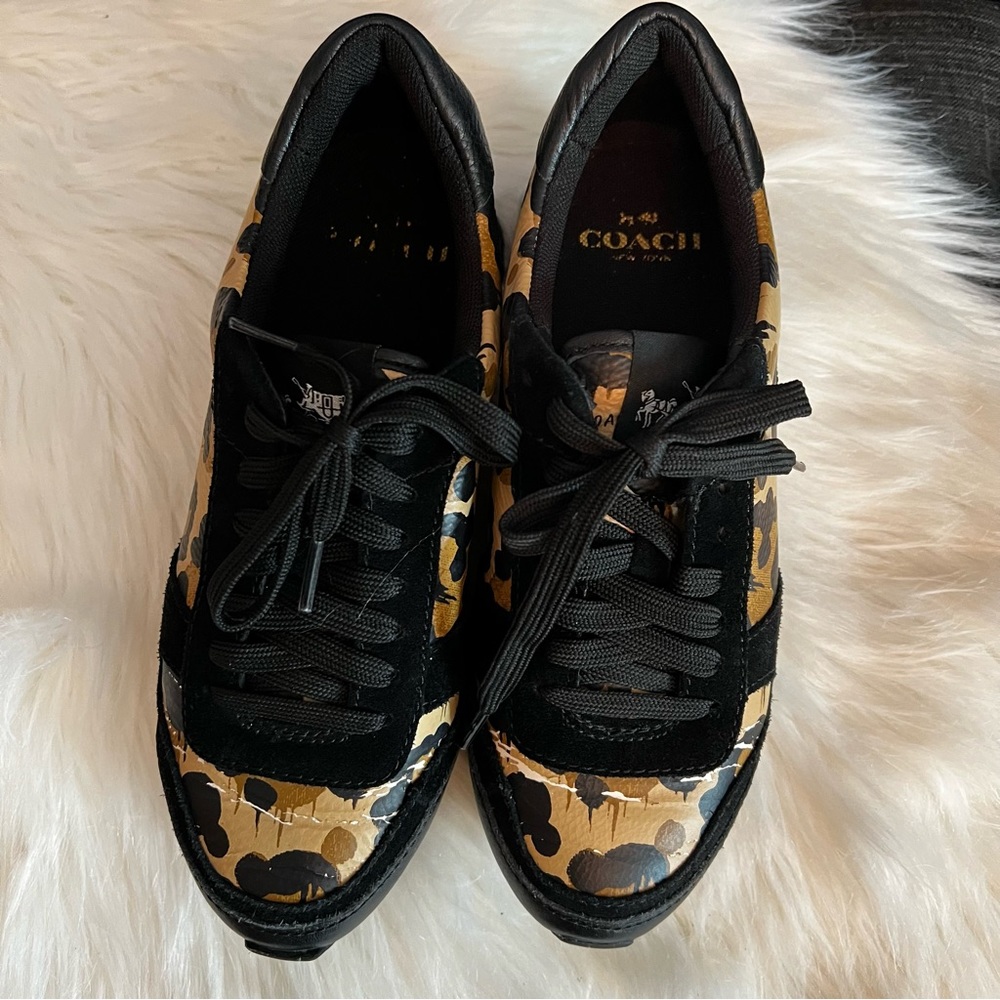 ⭐️COACH-Leopard Print Sneaker